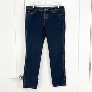 Lafayette 148 Size 8 Dark Blue Rinse Skinny Jeans
